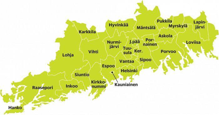 Maakunnassa on noin 1 620 000 asukasta. Maakunnan alueella sijaitsee kolme viidestä maan suurimmasta kaupungista (Helsinki 628 208, Espoo 269802, Vantaa 214602).