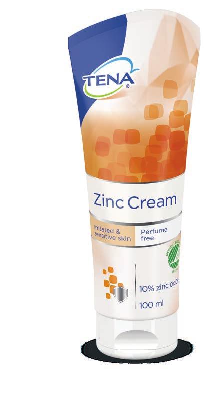 Ihon suojaus TENA Barrier Cream Suojavoide Ennaltaehkäisevään käyttöön korvaamaan ihon omaa heikentynyttä suojamekanismia.