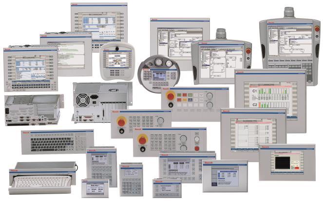 12 Bosch Rexroth Sähkökäytöt ja ohjausjärjestelmät IndraControl -ohjausjärjestelmät Operointipaneelit ja