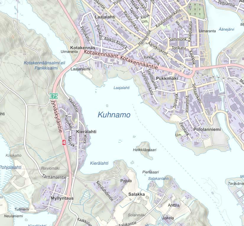2 1. SUUNNITTELUALUE Suunnittelualueena on asemakaavoittamaton alue Myllyrinteen alueella noin 4 km etäisyydellä Äänekosken keskustasta etelään.