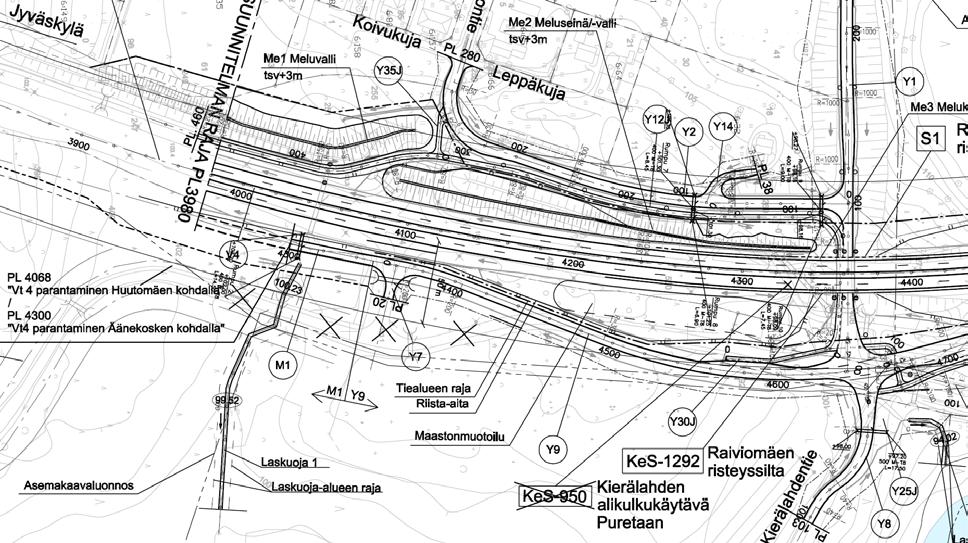 Valtatien 4 rinnakkaistiestöä kehitetään suunnittelualueella siten, että yhtenäinen rinnakkaisväylä jatkuu koko kaksiajorataisen osuuden pituudelta.