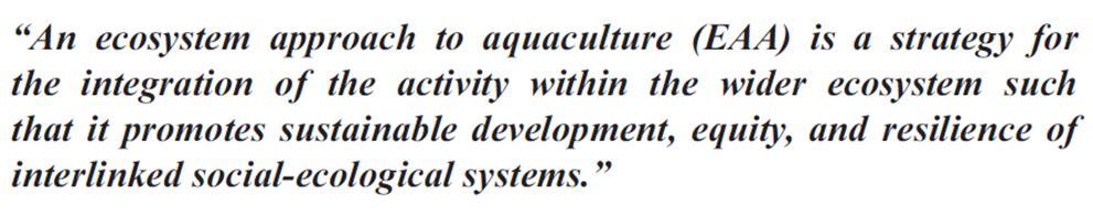 Ekosysteemilähestymistapa kestävien sijaintien määrittämiseen FAO määrittänyt ekosysteemilähestymistavan kalankasvatuksen sijainninohjaukseen Kansallinen vesiviljelyn sijainninohjaussuunnitelma 2014
