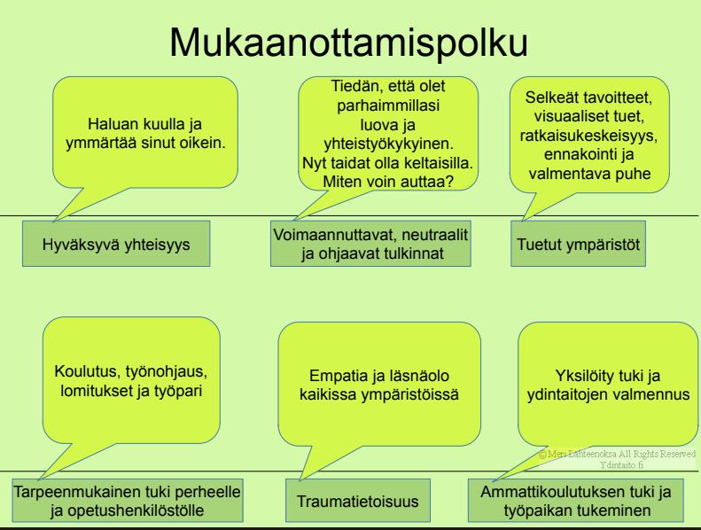 Mukaanottamispolun rakentaminen on kaikkien kunnan työntekijöiden asia.