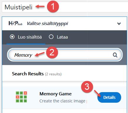 6 PELIT :n avulla voit tehdä myös pelejä, mutta ainakin tässä vaiheessa pelit ovat varsin yksinkertaisia. 6.1 Memory Game - muistipeli Tätä peliä pelattiin ennen korteilla.