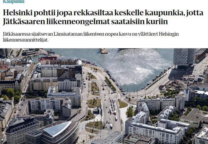 Esimerkki NO 2 -pitoisuuden vrkaikavaihtelusta Jätkäsaaressa Helsingin Sanomat 31.10.