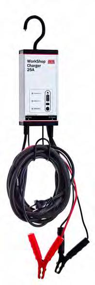 Tuotteet - Korjaamolaturit WorkshopCharger 25A DEFA WorkShopCharger 25A on akkulaturin lisäksi myös 13,7 V virtalähde.
