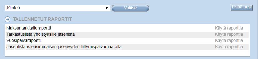 Liittymispäivätieto tulostuvalla Excel-listalla on siis aktiivisessa, passiivisessa tai verkkohakemustilassa olevan jäsenyyden liittymispäivä.