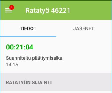 1. Siirry Luvan tiedot -näkymään vasemman yläreunan valikosta. 2. Siirry kohtaan Ratatyöluvan tiedot, jossa tiedot voimassa olevasta luvasta näkyvät.
