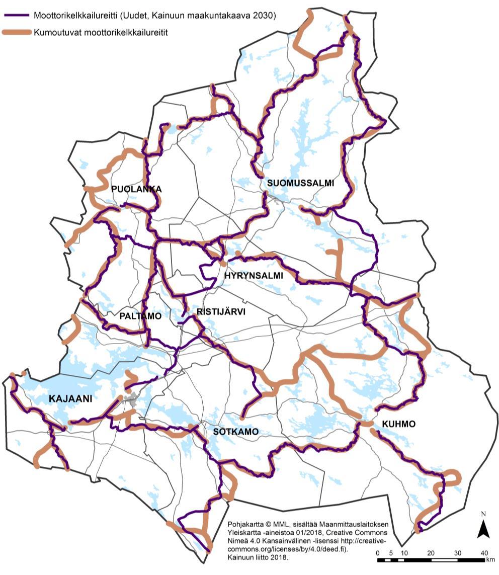 Moottorikelkkailureitit Arvokkaat geologiset