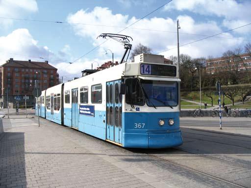 vuonna 1964. Kuvassa kahdesta M28-vaunusta koottu juna. Kuva Juhana Nordlund 25.4.2006, Göteborg.