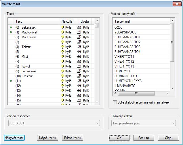 Tulostinasetukset, väritulostus päällä Muut asetukset saavat olla oletuksilla kuten kuvassa Paina OK.