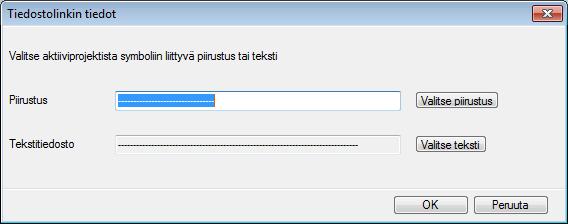 Linkattavat tiedostot pitää siis tässä tapauksessa tallettaa \projects\1 kansioon. Tiedostojen nimissä ei saa olla välilyöntejä eikä erikoismerkkejä.
