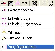 Vektorikuvien käsittelyn erikoistoiminnot Geometrian venytys (pinta-alan päivitys) Joskus voi olla tarpeen skaalata kuvaa.