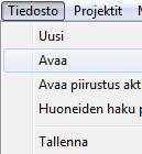 Tilannekohtaiset ohjeet Vanhan työmäärälaskennan avaaminen Miten avaan aikaisemmin