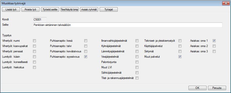 Oma tietopankki Omat työrivit tietopankkiin Valitse Ylläpito Tietopankki -