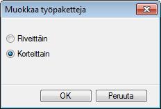 Tarkista, että Käytettävä erikoisyksikkö välilehden takana on se yksikkö,