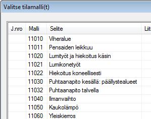 Valitse listalta pohjaksi otettava projekti ja paina OK.