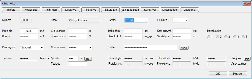 Alueen tietojen kopiointi Alueen tietojen kopiointi 1/2 Voit kopioida