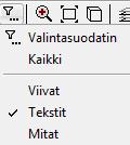 Kuvan viimeistely Tekstin/tekstien korjaus/siirto Tekstin korjaus Klikkaa hiirellä tekstiä, jota haluat muuttaa.