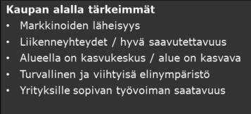 Yritysten sijainti ja synergiat Työpaikkojen määrää ja sijaintia koskevissa tarkasteluissa toimialat on usein ryhmitelty seitsemään pääluokkaan: alkutuotanto,