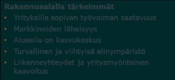 Voimakkaasti kasvavia aloja ovat informaatio-, rahoitus- ja liike-elämän palvelut, muut palvelut (kulttuuri, viihde ja virkistys, kotitalouksien palvelut) ja