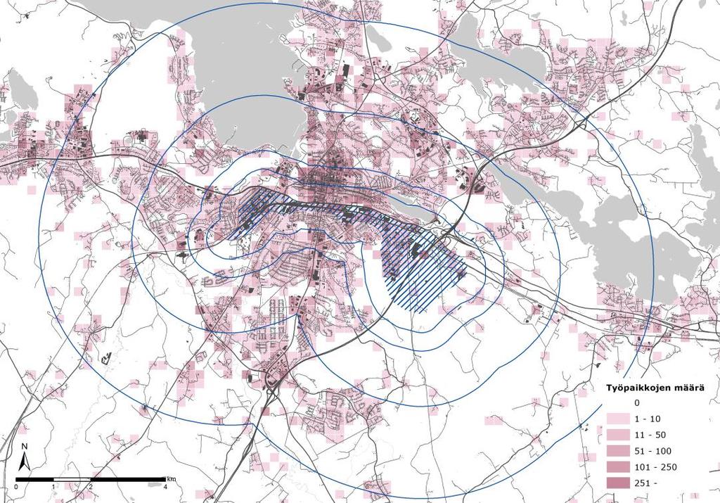 Näkemyksiä yritysalueiden kehittämiseen ja suunnitteluun: pilottialueet Lahden asemanseudun radanvarren alue Radanvarren alue (noin 600 ha) on laaja uudistuva alue, joka on yleiskaavassa osoitettu