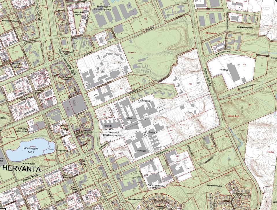 2020 Kaavoitusohjelma 2018 2022 TTY Kampusalue Raitiotielinjaukseen tukeutuvaa täydennysrakentamista tutkitaan TTY:n kampusalueen yhteyteen ja lähiympäristöön.