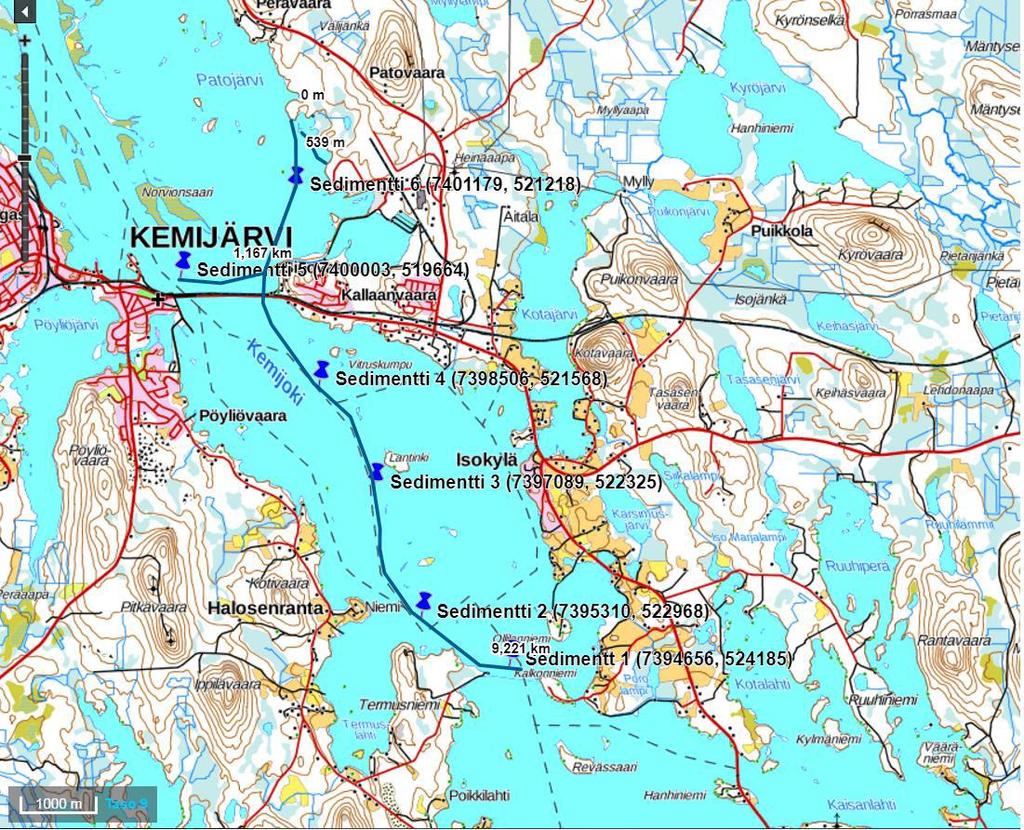 Mallinnuksen perusteella jäähdytysvesien purkupaikan P1 tapauksessa merkittävä vaikutus jäätilanteeseen syntyisi todennäköisesti Lantingin saaren ympäristössä, Kallaanvaaran edustan suunnassa sekä