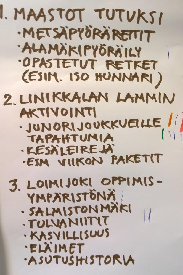 ratsastus - Museotila Hevossillan metsäretket, vaellukset, marjastus, sienestys, saunakulttuuri - Koijärven luontotornipäivä, oma tapahtuma/rieha - Yhdistää kansallinen kaupunkipuisto ja luontomuseo