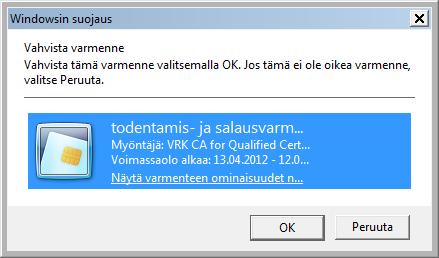 3 Käyttöliittymään kirjautuminen än kirjaudutaan käyttäen varmennekorttia ja mpollux DigiSign Client kortinlukijaohjelmistoa (ks. luvusta 2 Tekniset vaatimukset).