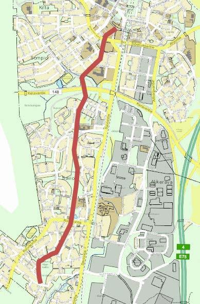 Saviontaival Saviontaival on Keravan vilkkain kevyen liikenteen väylä Noin 2500 jalankulkijaa ja 2500