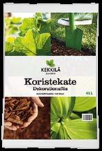 Katteiden avulla luot siistin yleisilmeen pihan poluille, istutusten juurille sekä istuinryhmien ja koristepensaiden alle. Koristekatteet helpottavat pihan hoitoa pitäessään rikkakasvit kurissa.