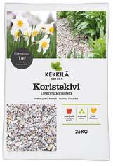 kiveysten reuna-alueille, rakennusten seinustoille ja kivipuutarhoihin. Koristekivet tuovat pihaan näyttävyyttä.