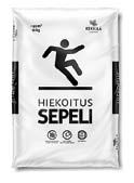 Hiekoitussepeli Kekkilä Hiekoitussepeli on riittoisa tuote pihojen, kulkuväylien ja katujen liukkauden torjumiseen. Hiekoitussepeli tuo kitkaa liukkaille pinnoille ja vähentää liukastumisen vaaraa.