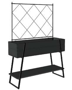Tuotteen mitat: 86,5 x 34,5 x 117 cm. Korkeus köynnöstuen kanssa n. 152 cm.