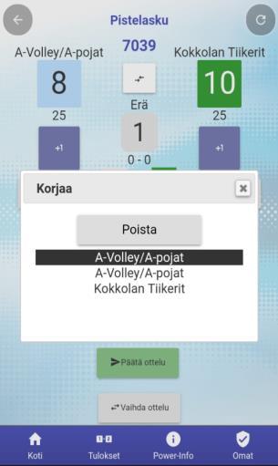 joukkueelle. 4. Aikalisän poistaminen.