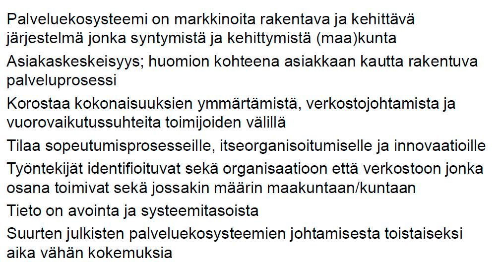 3. Maakunta (palvelu) ekosysteemi koordinoi