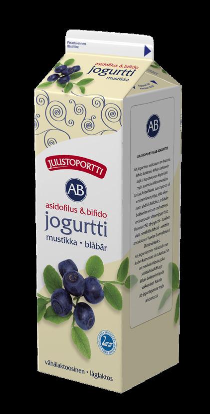 Juustoportti AB-jourtit 1 k Juustoportin 1k AB-jourtit mustikka ja vanilja saivat rinnalleen raikkaan raikkaan uutuusmaun