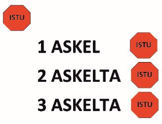 Koira ohjataan vasemmalta ulkokautta ohjaajan vasemmalle sivulle. 22 Ohjaajan pysähtyessä koira ohjataan ohjaajan eteen istumaan kuono ohjaajaan päin.