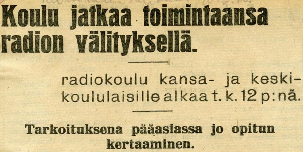 2 / 2 0 1 8 7 8 Yleisradion radiokoulu Helmikuun