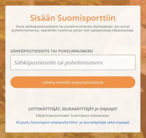 Jos haluat kirjautua sähköpostilla, muista tarkistaa viestit myös roskapostikansiosta.
