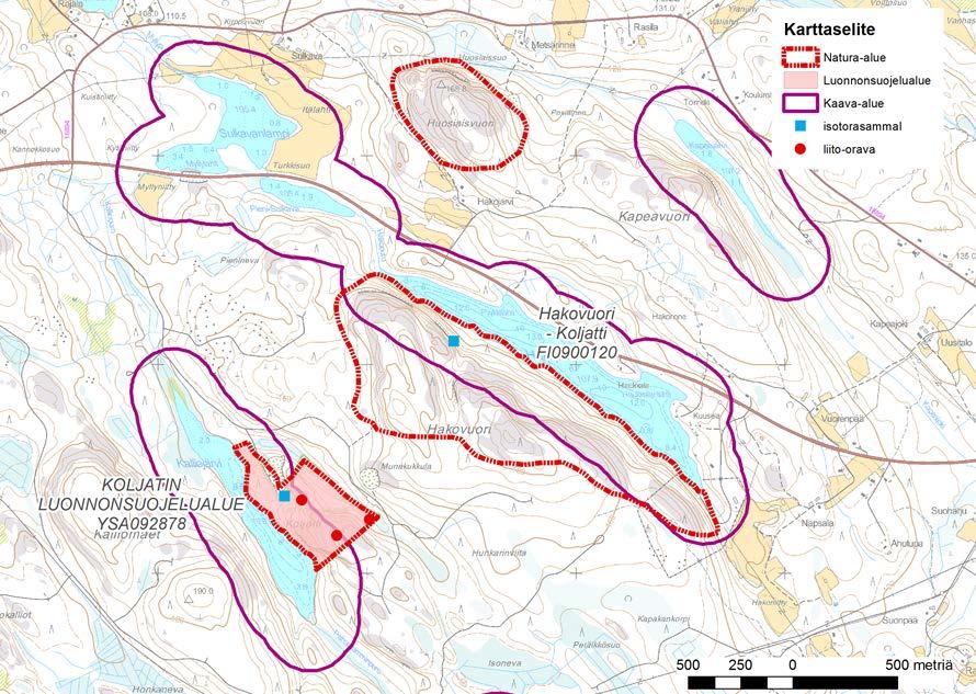 FCG SUUNNITTELU JA TEKNIIKKA OY Natura-tarvearviointi 13 (17) 7.2 Suojelun perusteina olevat luontotyypit Suojelu kohdistuu kolmeen luontotyyppiin, jotka on esitetty taulukossa 3. Taulukko 3.