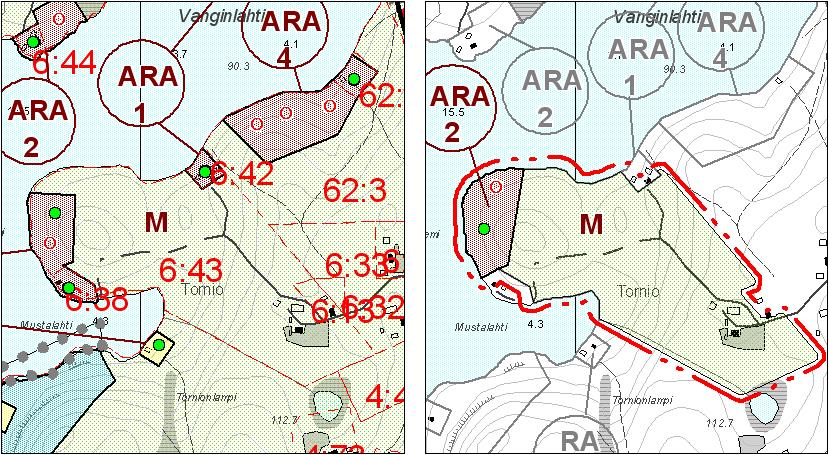 Tila 404-6:43 Kaavamuutoksella