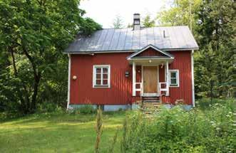 valmistunut hirsimökki, joka on kunnostettu pysyvään asuinkäyttöön noin 2005.