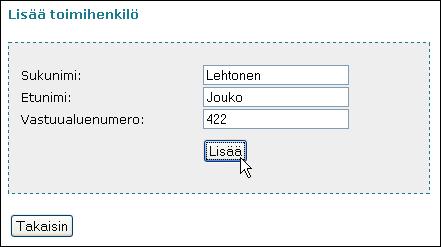 Sähköpostiosoite -kentässä tulee olla joku yhdistyksen osoite, jotta metsänomistajien asiakaspalautteeseensa jättämät yhteydenottopyynnöt ohjautuvat jonkun toimihenkilön sähköpostiin, josta viesti