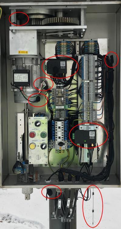 Kytkinlaitteiden IoT-valvontajärjestelmä, case-esimerkki, vaihe 1 Valvontajärjestelmä perustuu sähköisten suureiden ja äänen mittaamiseen ohjausten aikana.