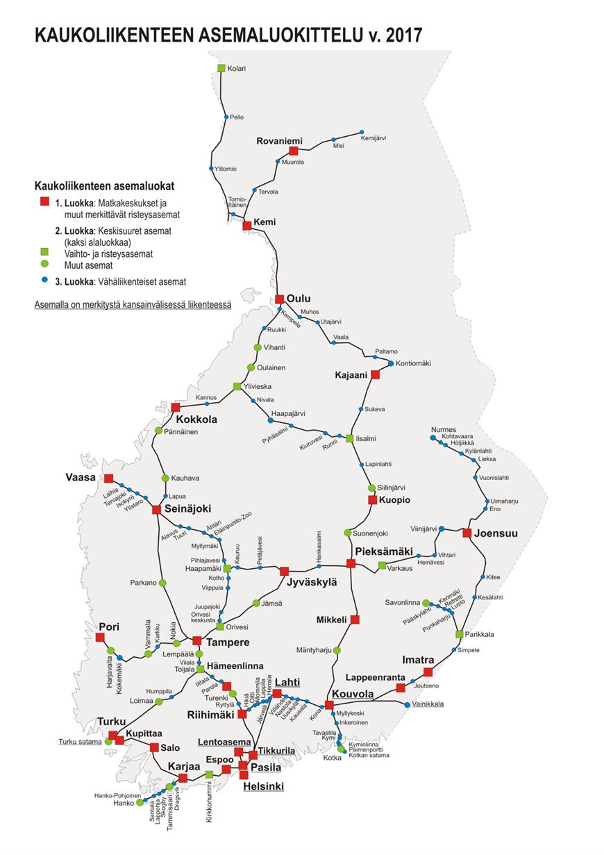 40 Kuva 13 Kaukoliikenteen