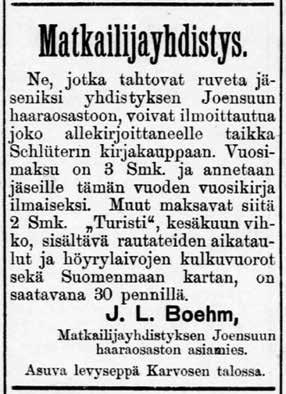 Kysymystä näkötornin rakentamisesta Tikkamäelle, jota jo vuonna 1895 oli hiukan puuhattu, ja minkä tornin piirustus ja kustannusarvio on jo tehty, ei ole voitu saada sen edemmäksi, koska kysymys sen