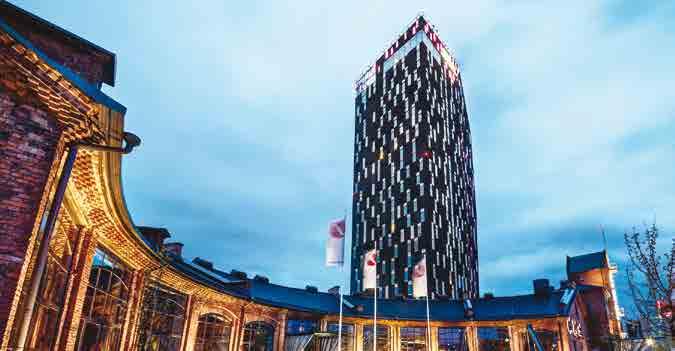 Hotelli Torni Tampere on Suomen korkein hotelli. Rakennuksen korkeus on 88 metriä.