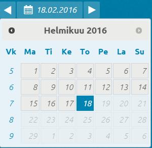 21 Tarkasteltavan ajanjakson valinta Näytöllä oleva graafi esittää huoneen lämpötilan, asetusarvon ja ulkolämpötilan valittuna ajanjaksona. Oletusarvoisesti graafi esittää kuluvan vuorokauden arvoja.